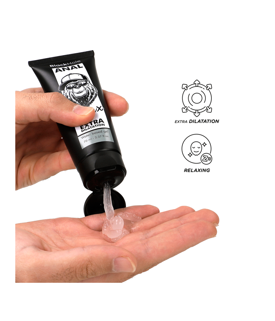 BLACK HOLE - GEL BASE ACQUA DILATAZIONE ANALE 70 ML